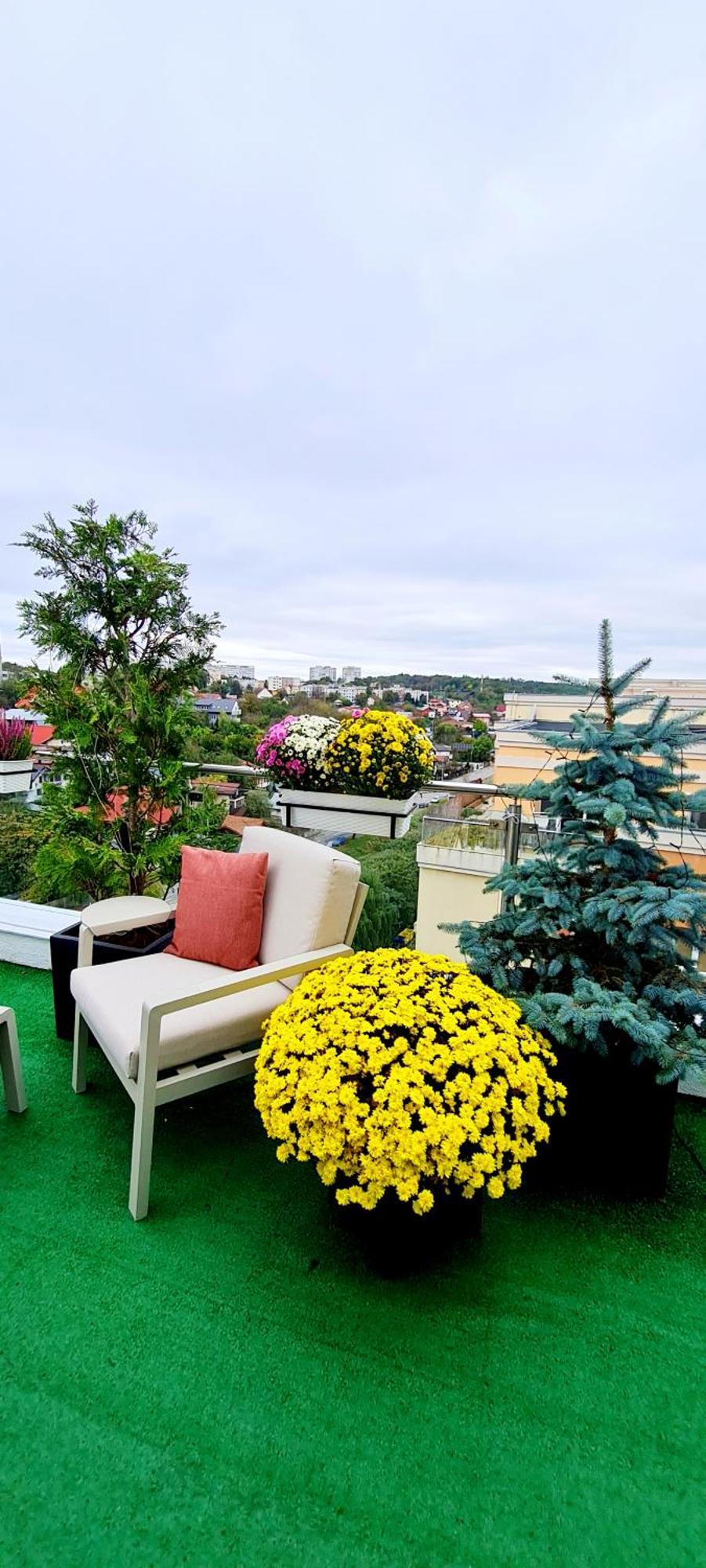 Penthouse View Aeroport Iasi Apartment Bagian luar foto